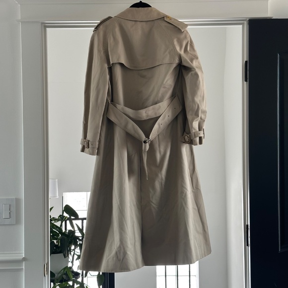 Vintage Burberry Long Trench Coat with Removable Wool Lining - Picture 3 of 15